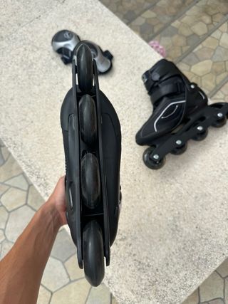 Patines Oxelo + Rodilleras