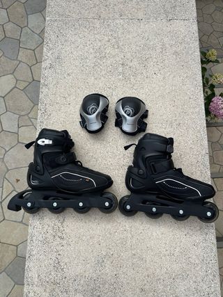 Patines Oxelo + Rodilleras