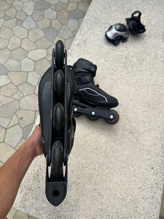 Patines Oxelo + Rodilleras