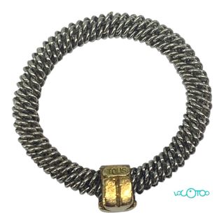 ANILLO ACERO Y ORO TOUS