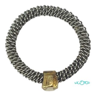 ANILLO ACERO Y ORO TOUS