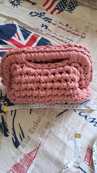 Borsetta a mano rosa
