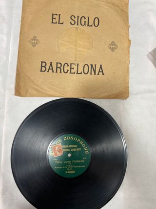 Disco de pizarra antiguo - Zonophone