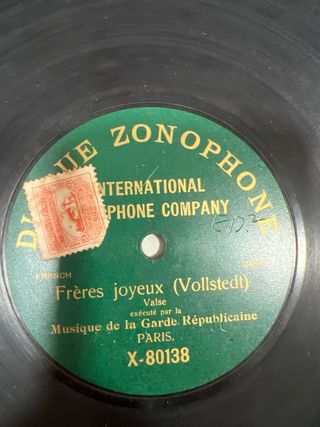 Disco de pizarra antiguo - Zonophone