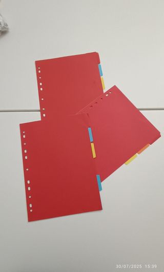 10 Divisori cartoncino