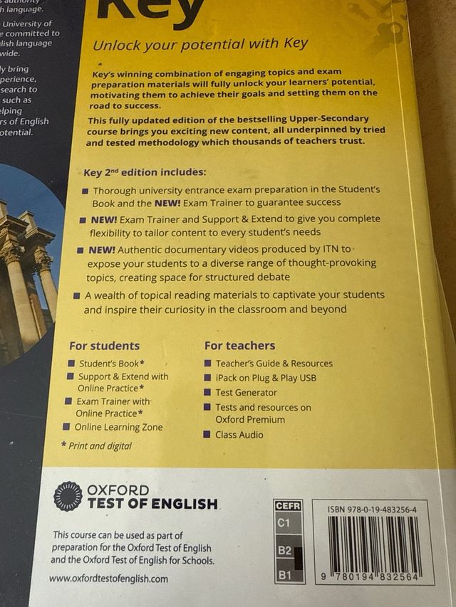 Key to Bachillerato 1. Student's Book. 2 Edition