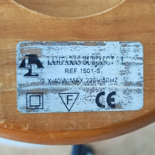 Lámparas vintage madera – Pack 2 estilo nórdico  