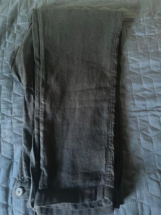 Pantalón Zara Hombre Algodón Negro M