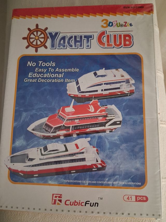 3D Puzzle Barcos - Yacht Club