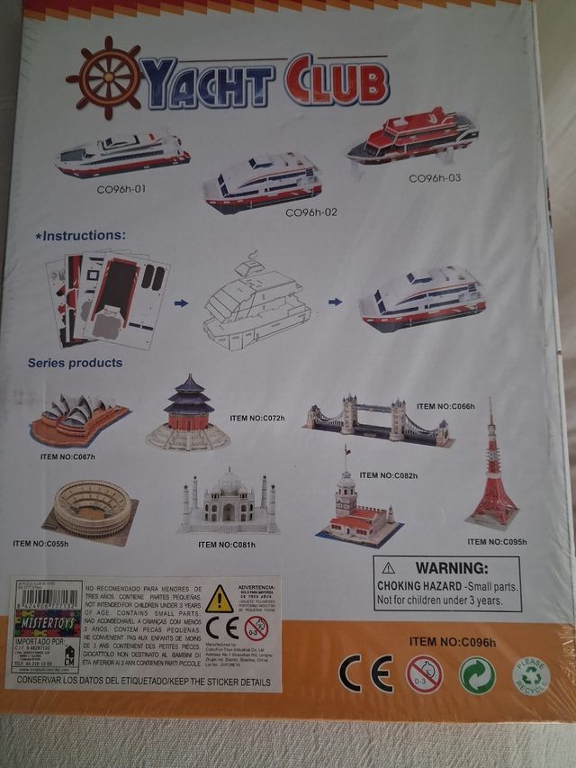 3D Puzzle Barcos - Yacht Club