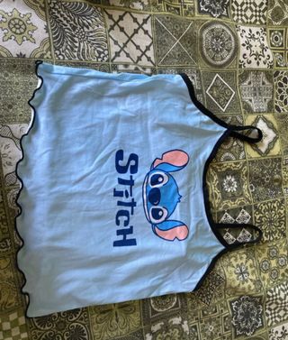 Pijama Corto Stitch - Azul y Blanco