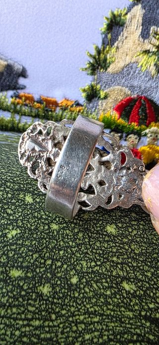 Anillo plata años 40 - Ónix