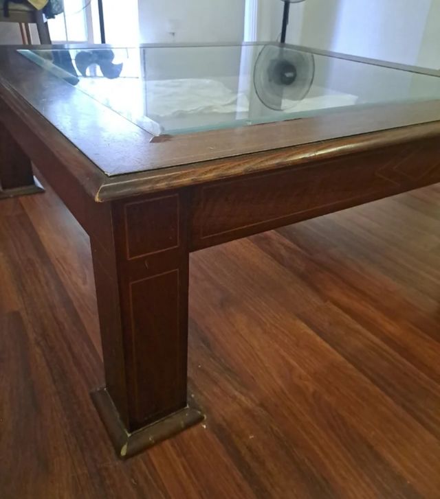 OPORTUNIDAD Mesa centro madera marrón