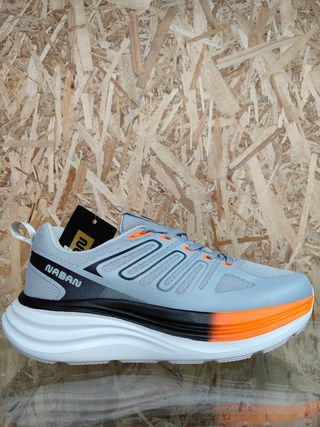 Scarpe Running Naban 42 Grigio-Arancio