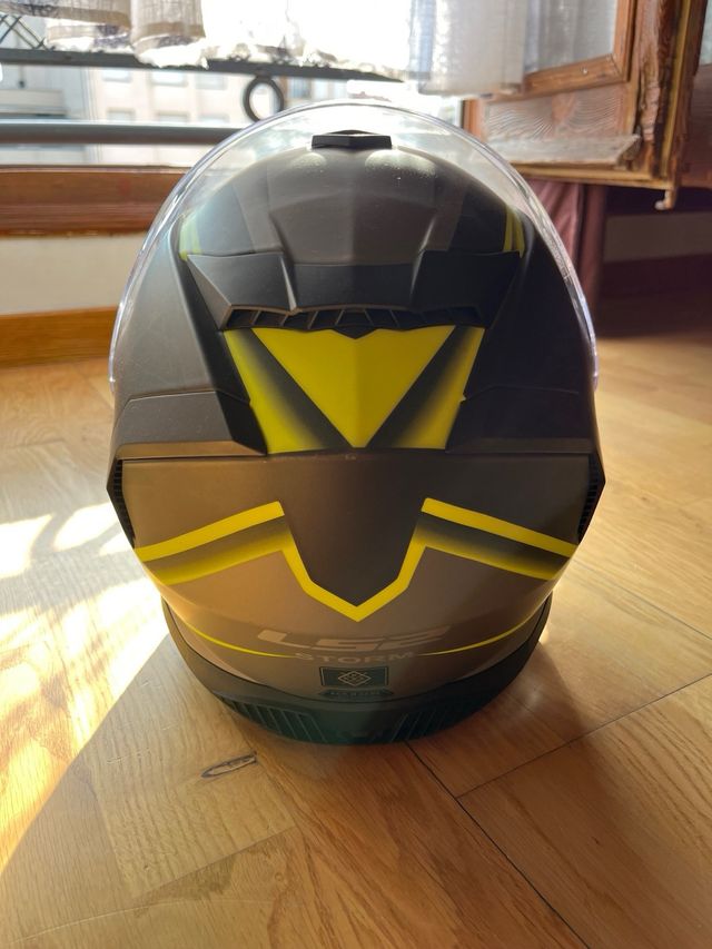 Casco moto LS2 negro/amarillo