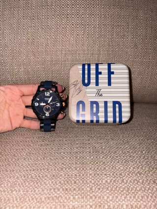 Reloj Fossil negro y azul