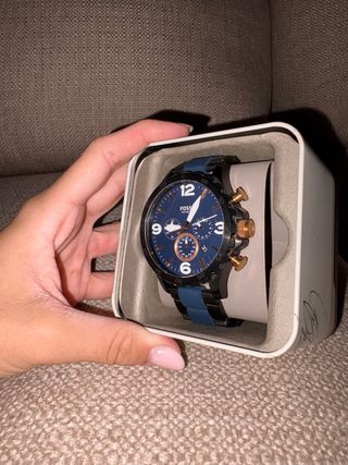 Reloj Fossil negro y azul
