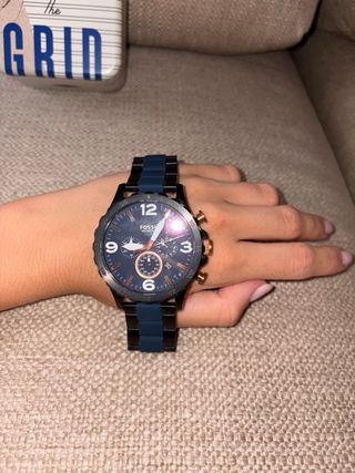 Reloj Fossil negro y azul