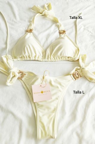 Bikini MODA MINX blanco, L/XL