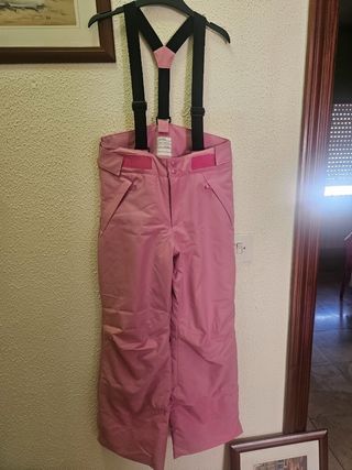 Pantalones esquí niña rosa - Impermeables