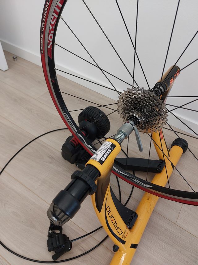 Rodillo Bicicleta + Rueda + Sensor