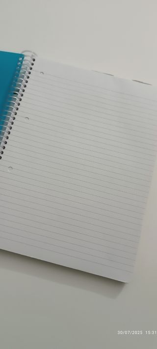 Blocco notes a spirale - Copertina turchese