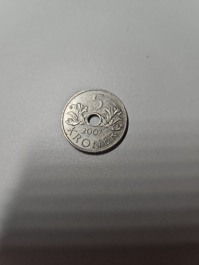 Moneda 5 Coronas Dinamarca 2007