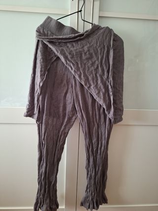 Pantalón Falda Zara Gris