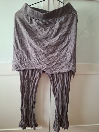 Pantalón Falda Zara Gris