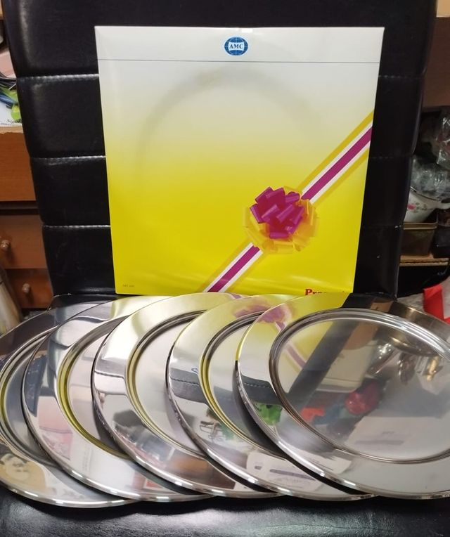 6 Piatti sottopiatti AMC acciaio