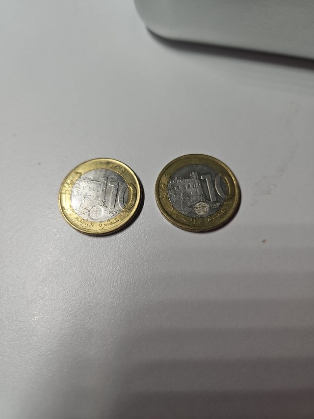 2 Monedas 10 Dirhams Marruecos 2019