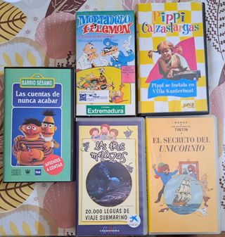 Pack Cintas VHS infantiles.