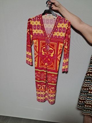 Vestido Punt Roma Rojo-Amarillo nuevo