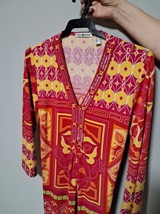 Vestido Punt Roma Rojo-Amarillo nuevo