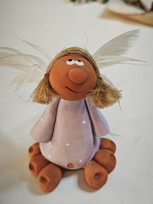 Angelo Custode in terracotta