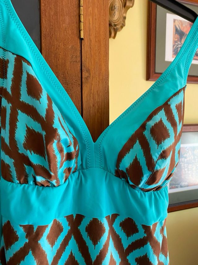 Bañador Antigel bicolor estampado