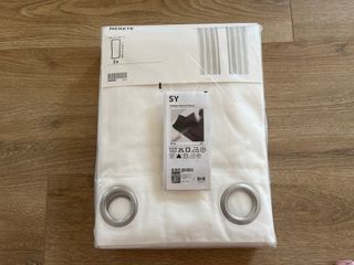 Cortinas  IKEA Merete Blancas + cinta dobladillo