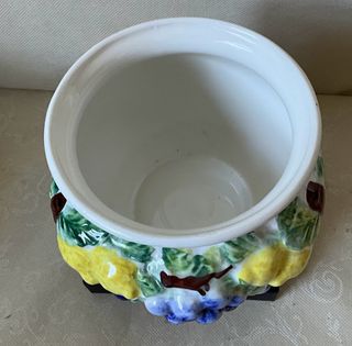 Vaso Ceramica Fiori Dipinti a Mano