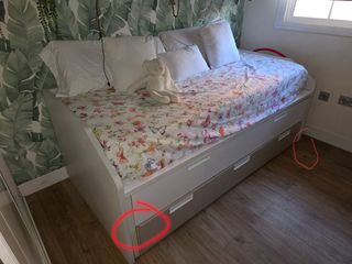 Cama nido infantil ,con tres cajoneras