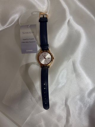 Reloj Casio Sheen Mujer - Azul y Dorado