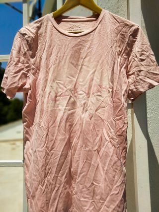 Camiseta rosa salmón algodón puro Jack& Jones 