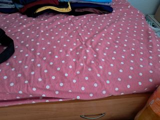 Cama nido + 3 colchones rosa