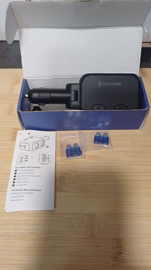 Cargador coche SYNCWIRE - 2 puertos USB