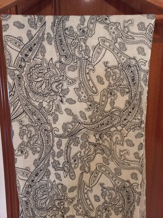 Pañuelo Pashmina beige y negro