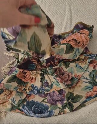 Top floral sin tirantes - L