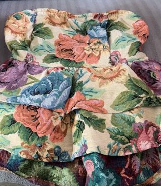Top floral sin tirantes - L