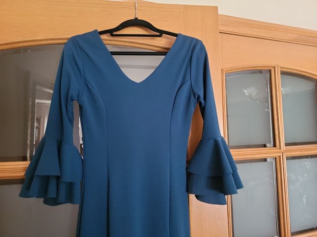 Traje Flamenca Azul petroleo - Elástico