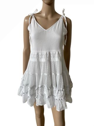 Vestito bianco romantico taglia M
