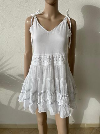 Vestito bianco romantico taglia M