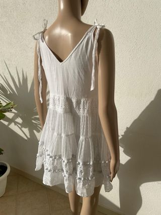 Vestito bianco romantico taglia M